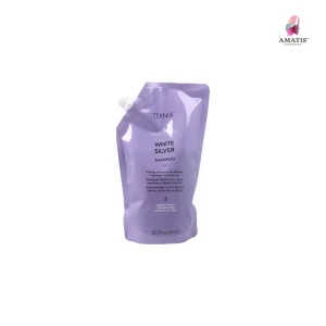 شامپو ضد زردی لاکمه white silver 600ml