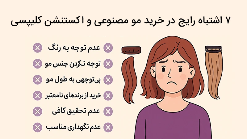 7 اشتباه رایج در خرید مومصنوعی کلیپسی