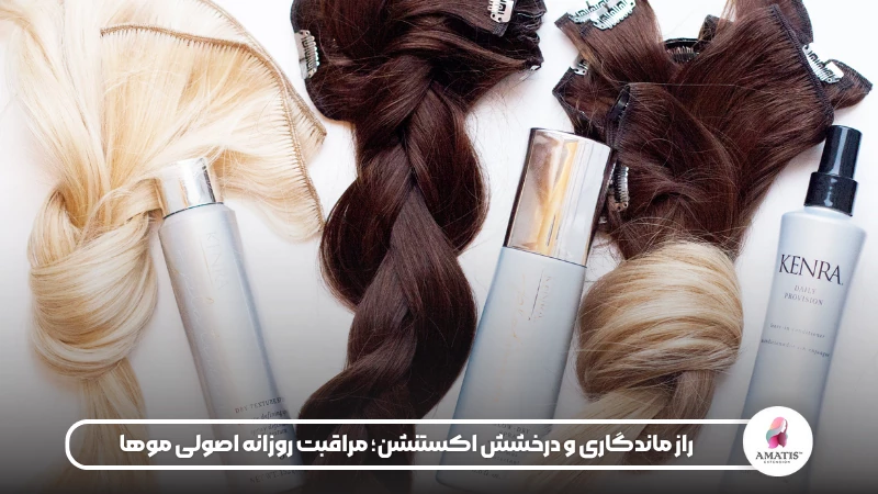 در این مقاله روشهای مراقبت روزانه از اکستنشن مو آموزش داده میشود. از نحوه شانهکردن و شستوشوی صحیح تا استفاده از ماسکهای آبرسان و جلوگیری از گرهخوردگی، همه نکات برای حفظ دوام و زیبایی اکستنشن بیان شدهاند.